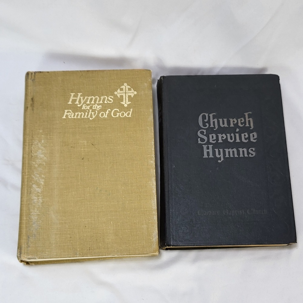 Vintage Church Service Hymns 1948 & Hymns for the Family of God Songbook Lot